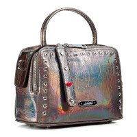 Сумка женская блестящая бронзовая трендовая Vensi 5983 S