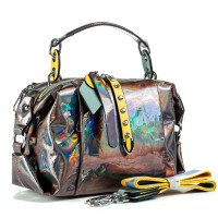Сумка женская модная серебристая Polina 5994 S