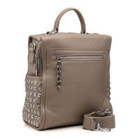 Рюкзак женский кожаный бежевый молодежный Polina 6151 S