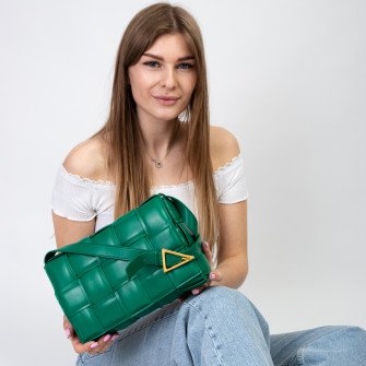 Сумка женская зеленая через плечо Polina 6276-D S Сумка женская зеленая через плечо Polina 6276-D S