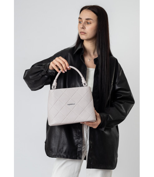 Женская сумка серого цвета Farfalla 6560-B S