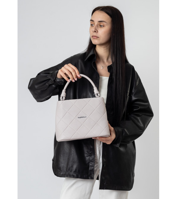 Женская сумка серого цвета Farfalla 6560-B S