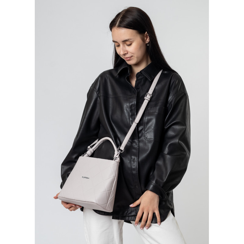 Женская сумка серого цвета Farfalla 6560-B S