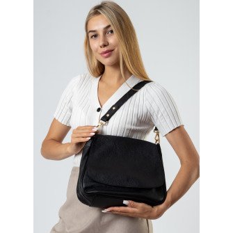 Сумка женская кожаная черная Marigo 6623 S