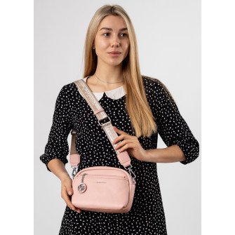 Сумка жіноча маленька пудрова Polina 6750-A S
