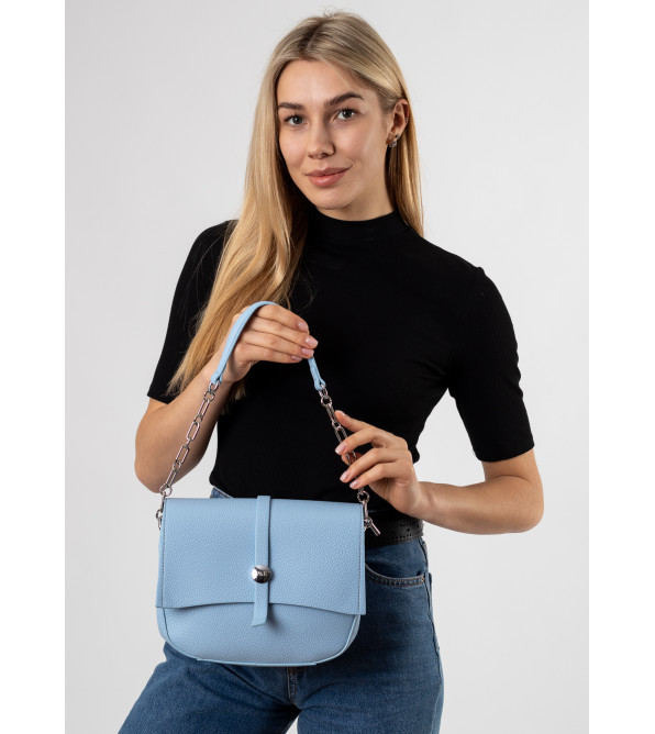Сумка женская голубая Polina 6752-A S