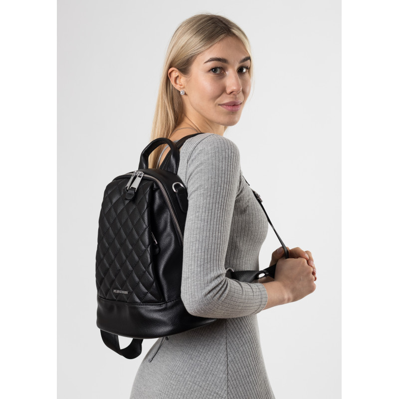 Женский рюкзак черный Polina 6761 S