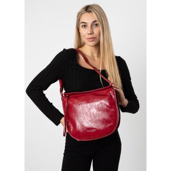 Сумка женская красная лакированная Polina 6832-A S Сумка женская красная лакированная Polina 6832-A S