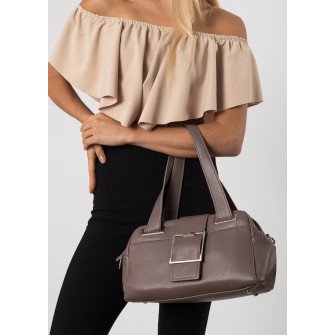 Сумка жіноча кольору мокко Polina 6837-A S Сумка жіноча кольору мокко Polina 6837-A S