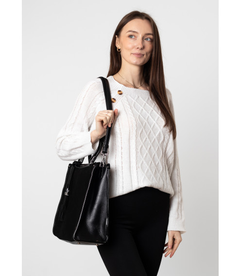 Сумка женская черная Polina 6849 S