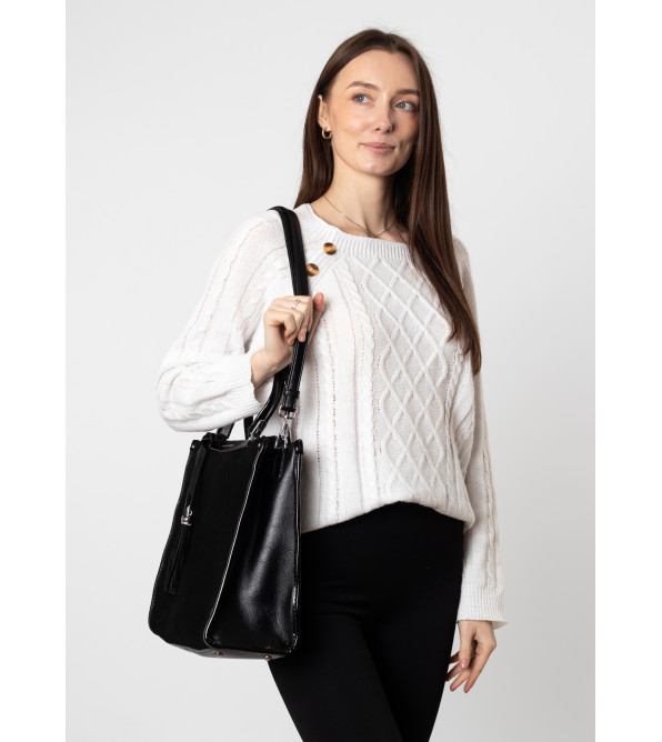 Сумка женская черная Polina 6849 S