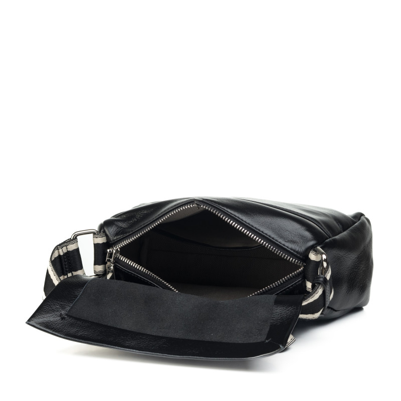 Сумка женская черная кожаная Oliaver 7120 S