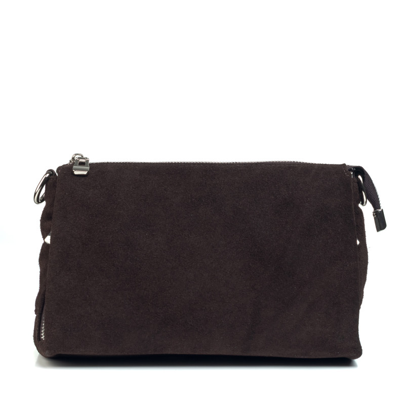 Сумка жіноча замшева шоколадного відтінку Polina 7153-1 S