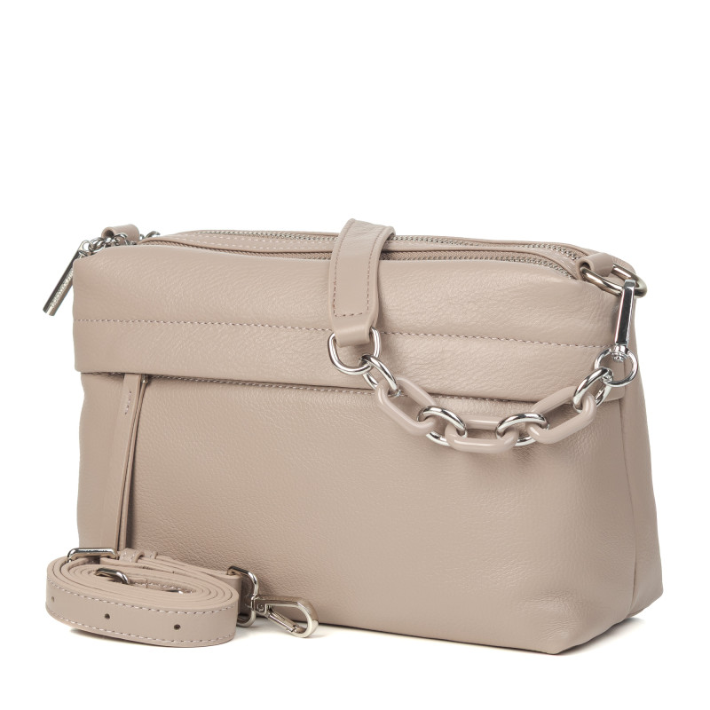 Сумка жіноча шкіряна кольору капучино Polina 7318-1 S