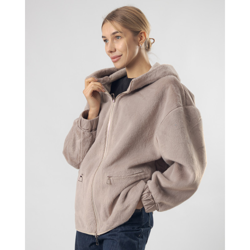 Куртка женская двухсторонняя комбинированная демисезонная MissLynx К1033