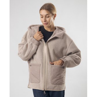 Куртка женская двухсторонняя комбинированная демисезонная MissLynx К1033
