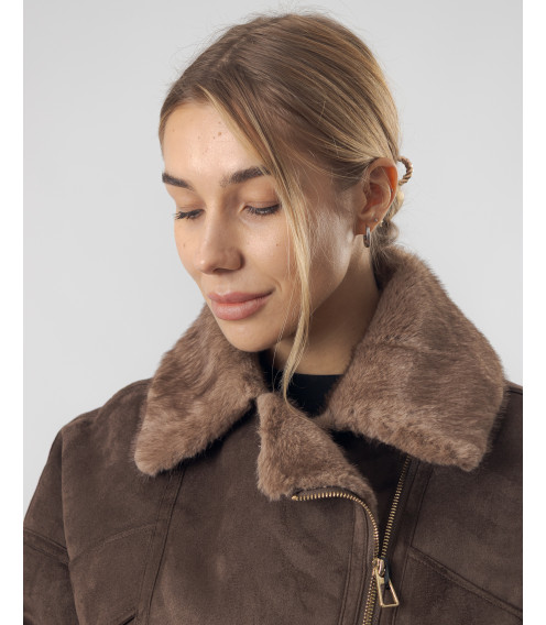 Дублянка жіноча коричнева MissLynx К1034