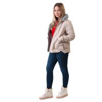 Куртка женская бежевая стильная Vivi lona К564