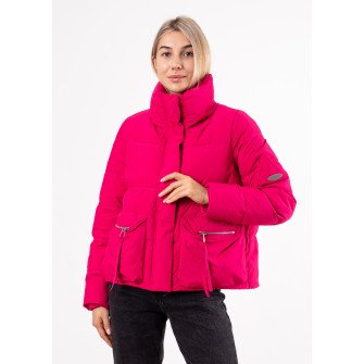 Пуховие женский короткий яркий Vivilona К708