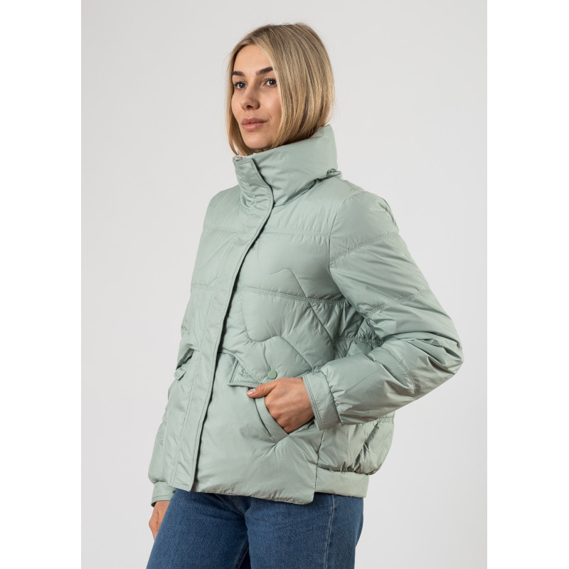 Куртка женская мятная короткая демисезонная Vivilona К759