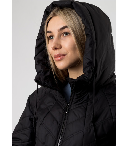 Куртка женская черная демисезонная Towmy К763
