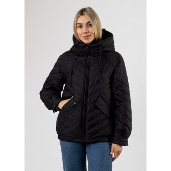 Куртка жіноча чорна демісезонна Towmy К763
