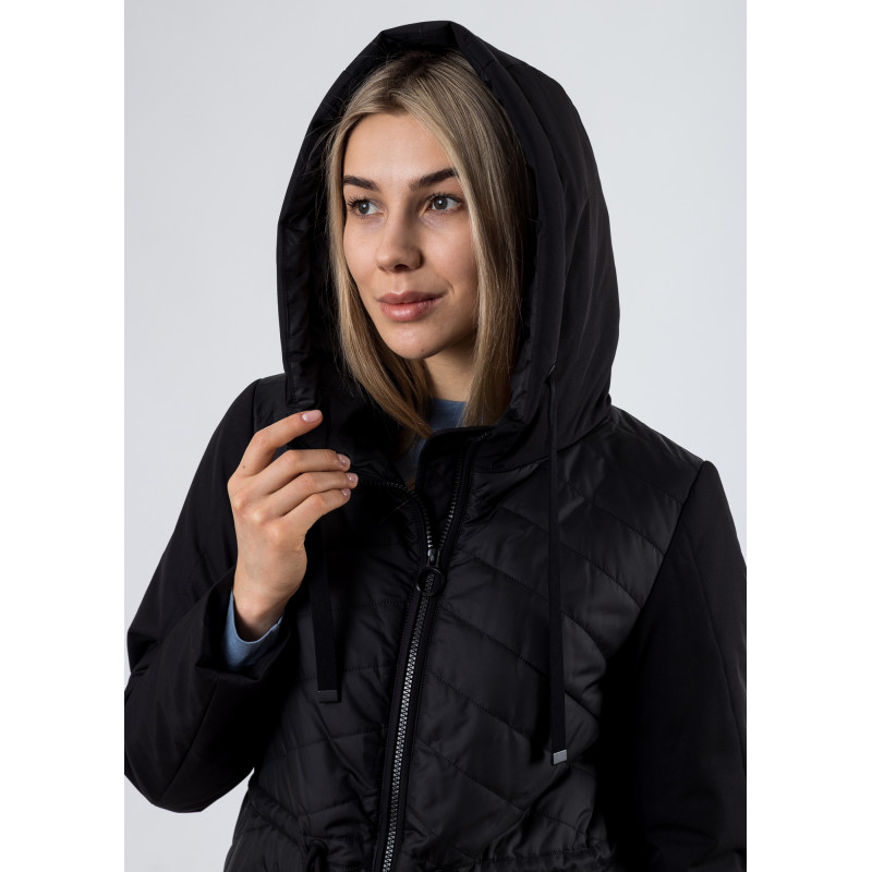 Куртка женская черная демисезонная Towmy К764