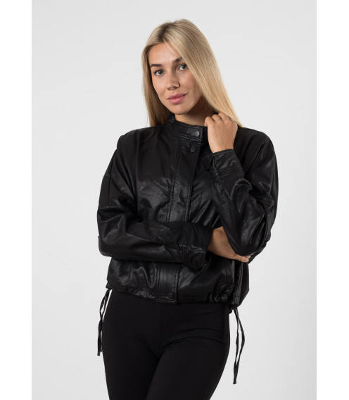 Куртка женская черная короткая Ximo К773