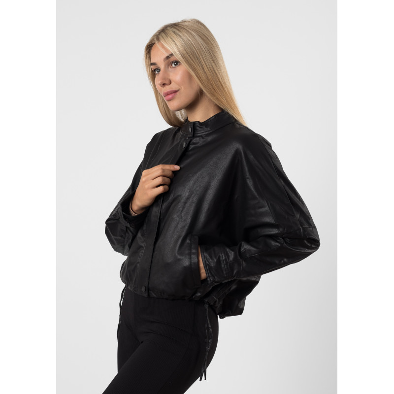 Куртка женская черная короткая Ximo К773