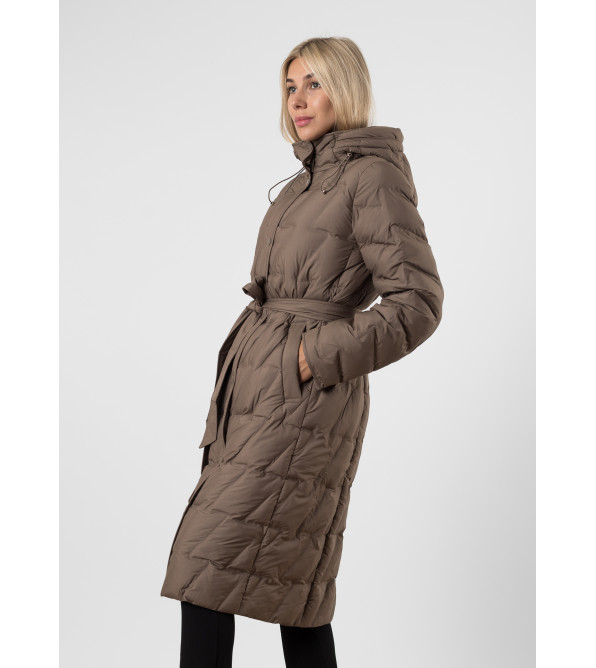 Женское пальто длинное демисезонное Snow Owl К783