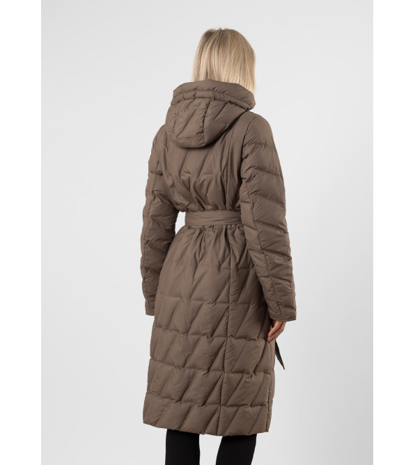 Женское пальто длинное демисезонное Snow Owl К783