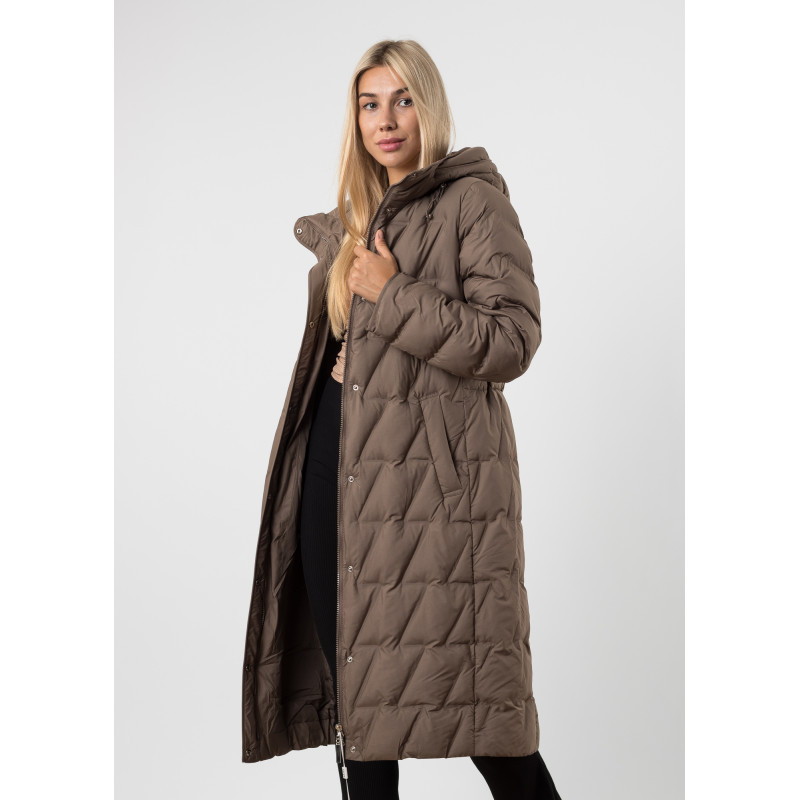 Женское пальто длинное демисезонное Snow Owl К783