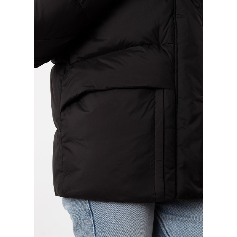 Пуховик женский черный короткий Snow Owl К784