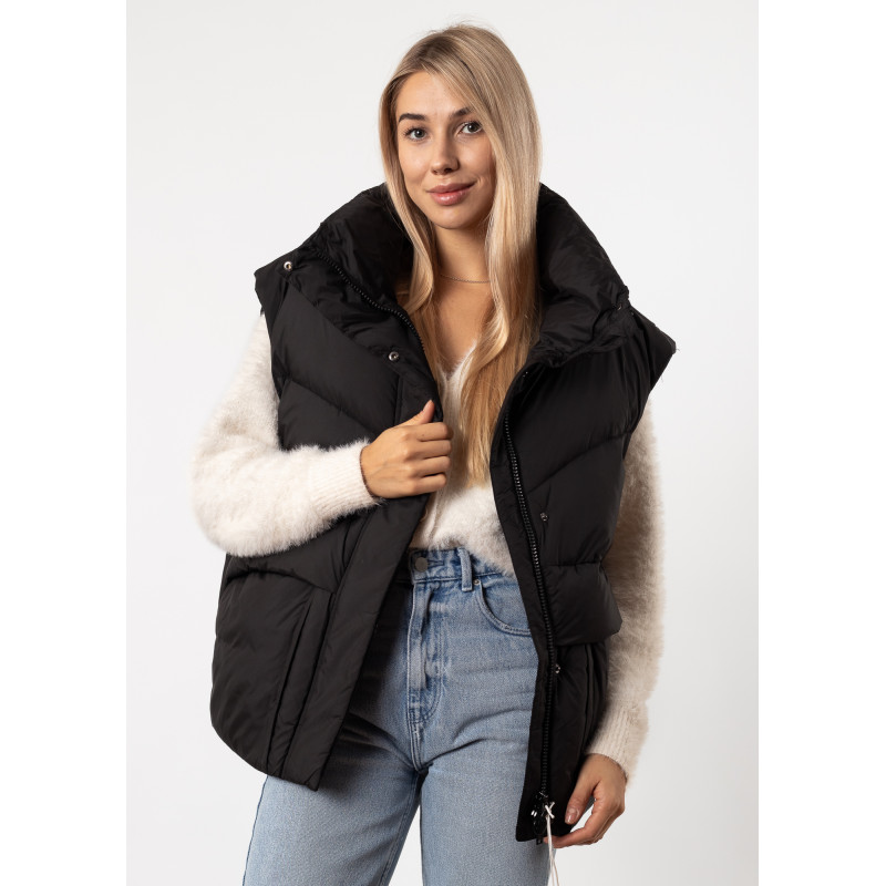 Пуховик женский черный короткий Snow Owl К784