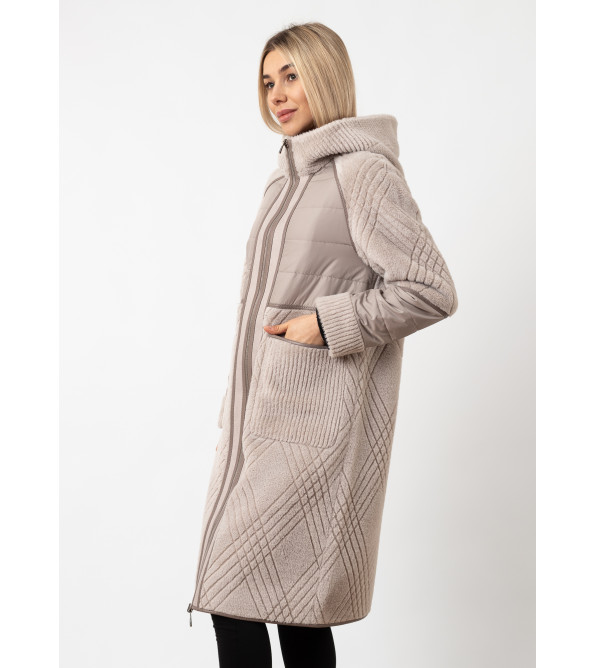 Женское пальто демисезонное двухстороннее MissLynx К839