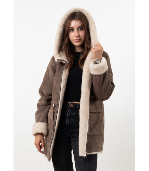 Дубленка женская зимняя цвета MissLynx К912
