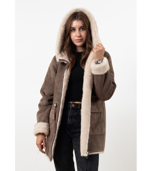 Дубленка женская зимняя цвета MissLynx К912