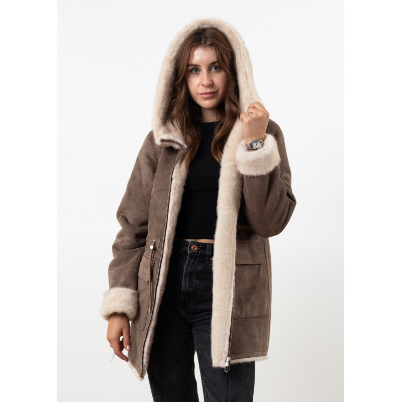 Дубленка женская зимняя цвета MissLynx К912