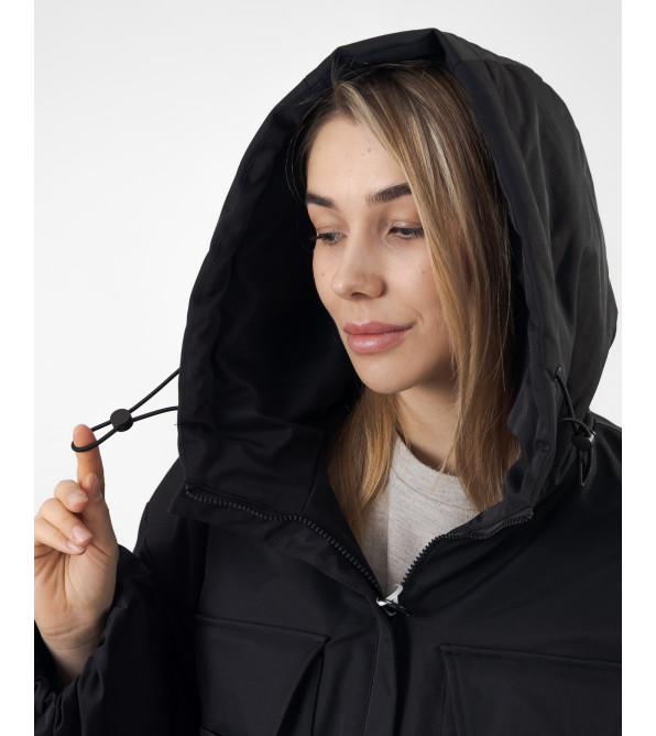 Куртка женская демисезонная черная короткая Towmy К985