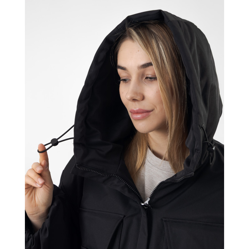 Куртка женская демисезонная черная короткая Towmy К985