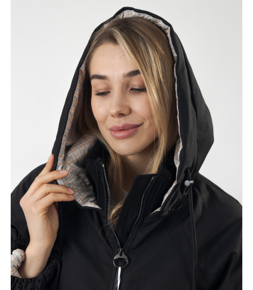 Куртка женская демисезонная черная кортка Towmy К986