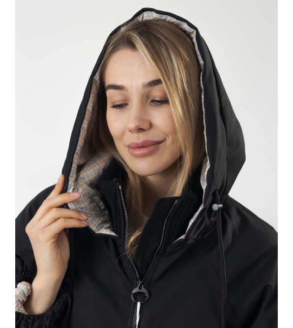Куртка женская демисезонная черная кортка Towmy К986