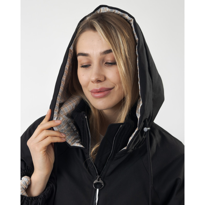 Куртка женская демисезонная черная кортка Towmy К986