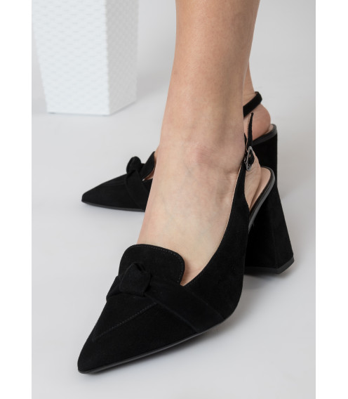 Босоножки женские черные замшевые Lady marcia 1200Л
