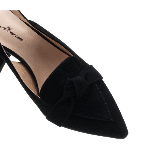 Босоніжки жіночі чорні замшеві Lady marcia 1200Л