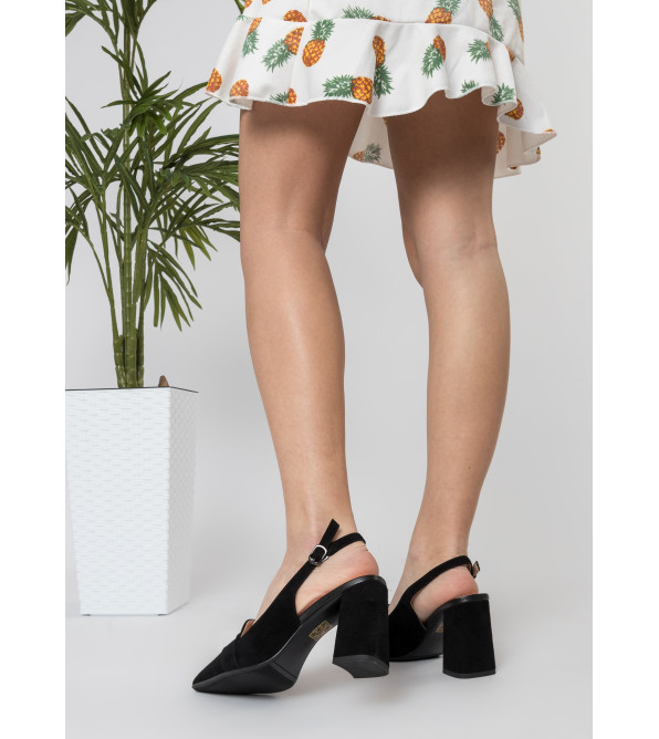 Босоніжки жіночі чорні замшеві Lady marcia 1200Л