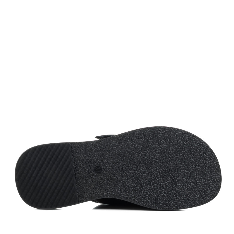 Шлепанцы женские кожаные черные Meegocomfort 1484Л