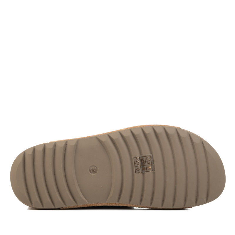 Босоніжки жіночі коричневі на липучці Prima darte 1516Л-А
