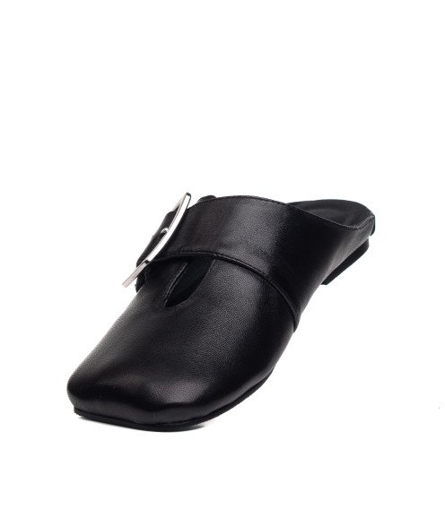 Шльопанці жіночі шкіряні чорні Marigo 1610Л