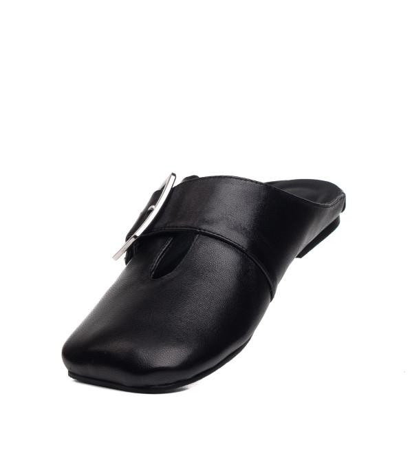 Шльопанці жіночі шкіряні чорні Marigo 1610Л